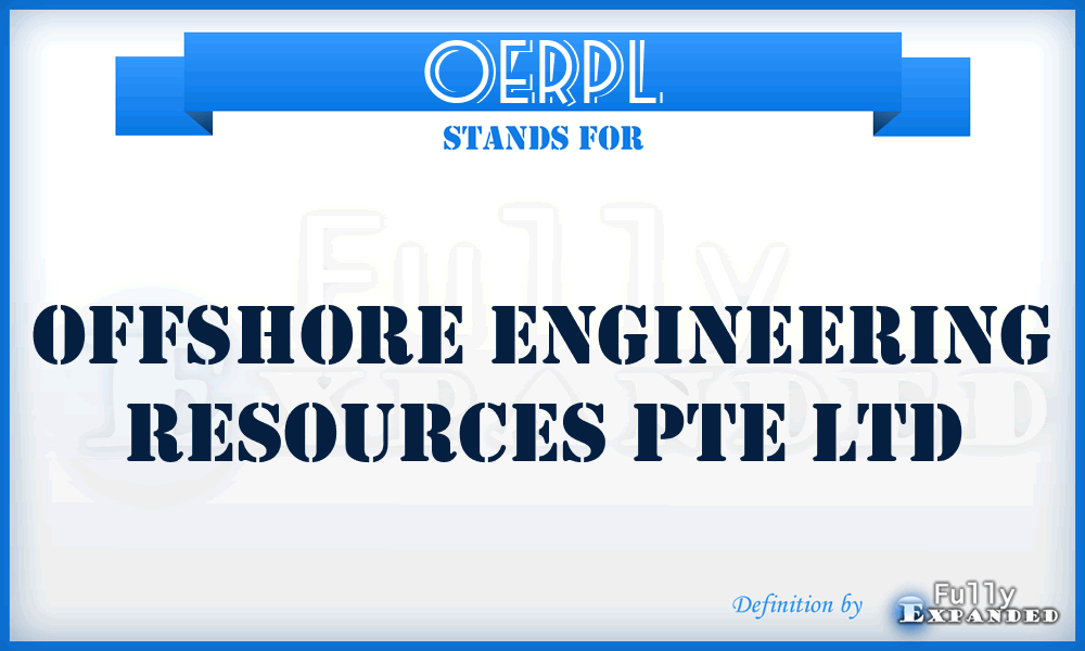 OERPL - Offshore Engineering Resources Pte Ltd