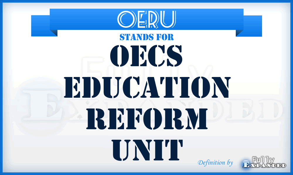 OERU - OECS Education Reform Unit
