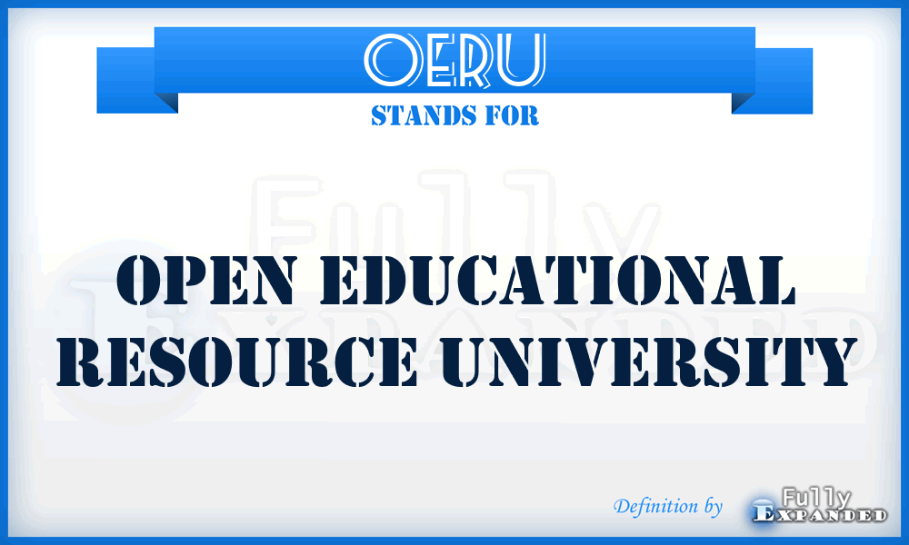 OERU - Open Educational Resource University