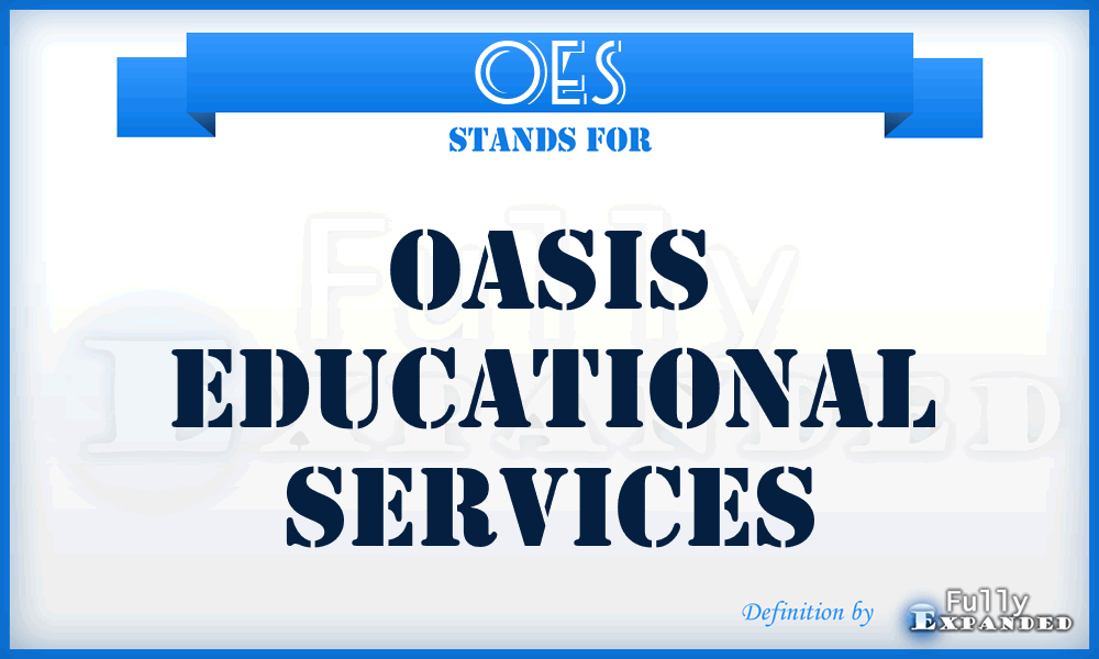 OES - Oasis Educational Services