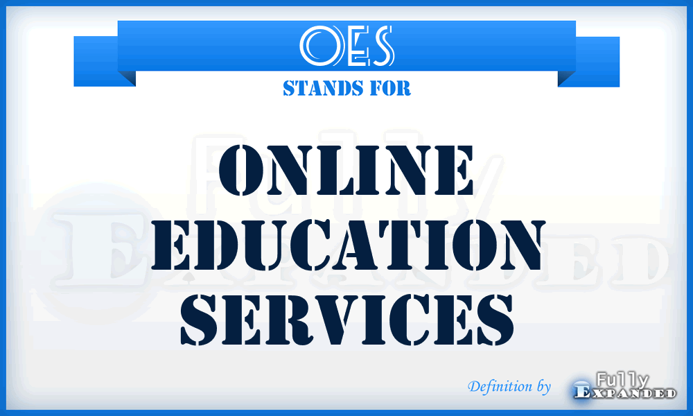 OES - Online Education Services