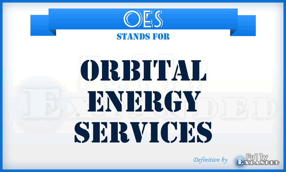 OES - Orbital Energy Services