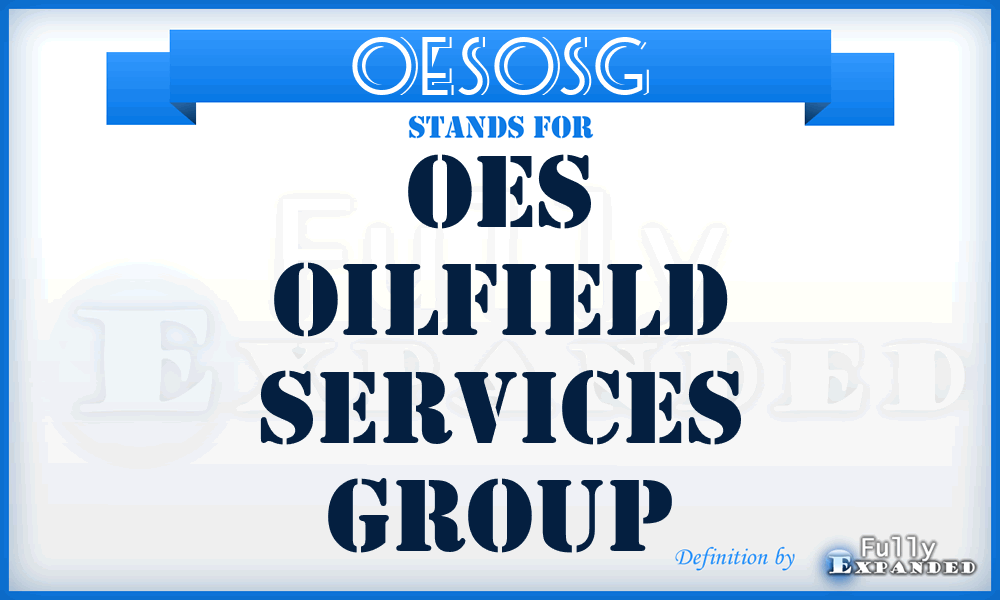 OESOSG - OES Oilfield Services Group