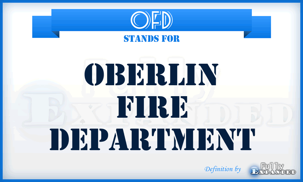 OFD - Oberlin Fire Department