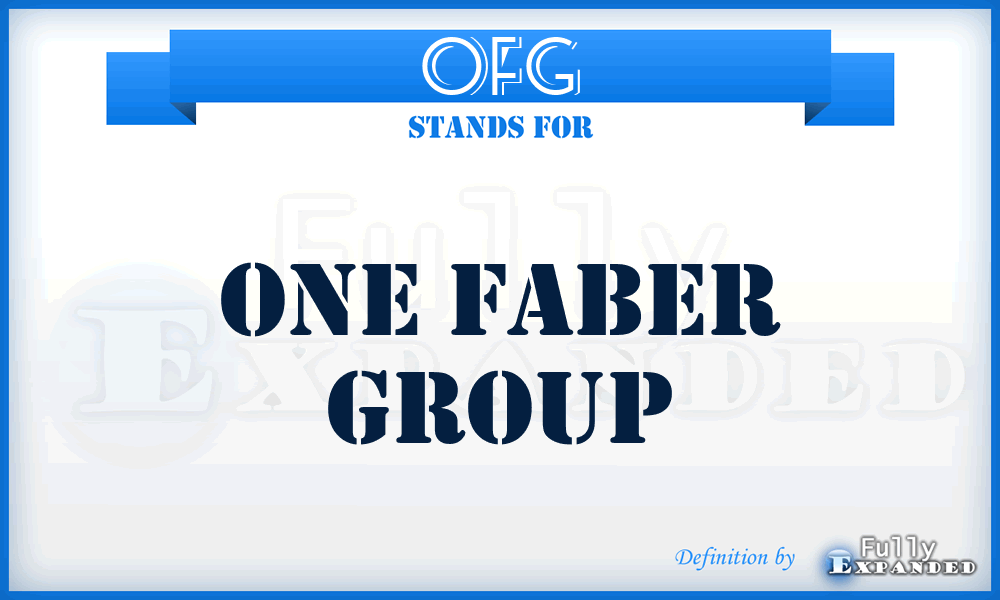 OFG - One Faber Group
