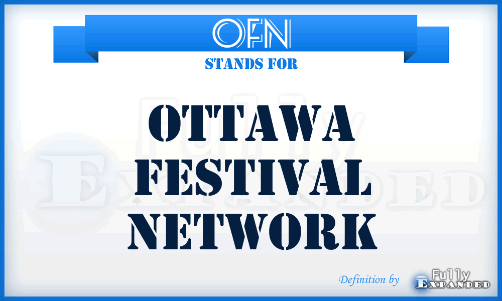OFN - Ottawa Festival Network