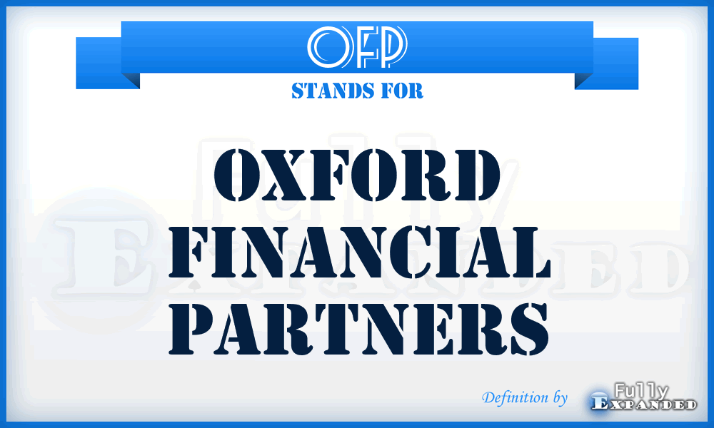 OFP - Oxford Financial Partners