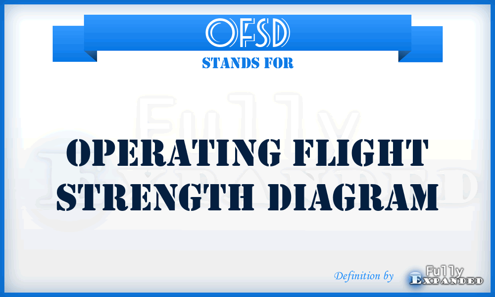 OFSD - operating flight strength diagram