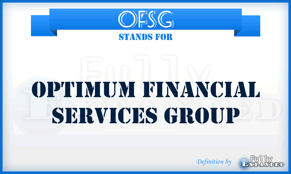 OFSG - Optimum Financial Services Group