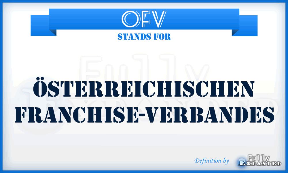 OFV - Österreichischen Franchise-Verbandes