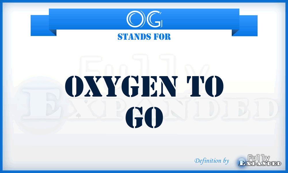 OG - Oxygen to Go