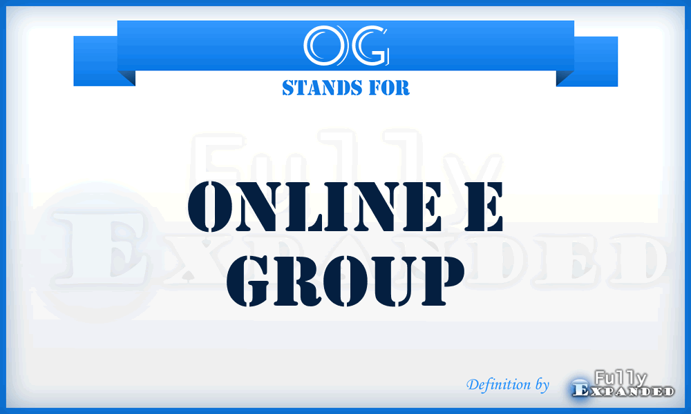 OG - Online e Group