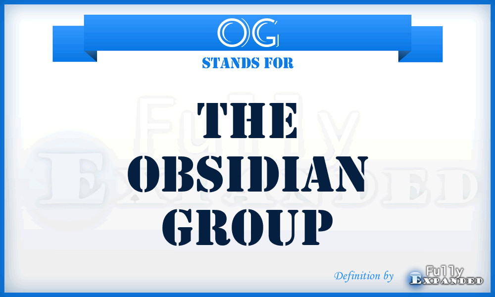 OG - The Obsidian Group