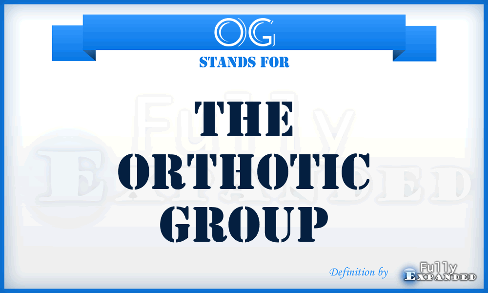 OG - The Orthotic Group