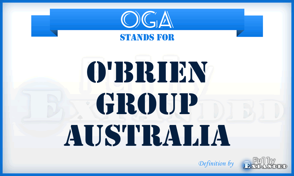 OGA - O'brien Group Australia