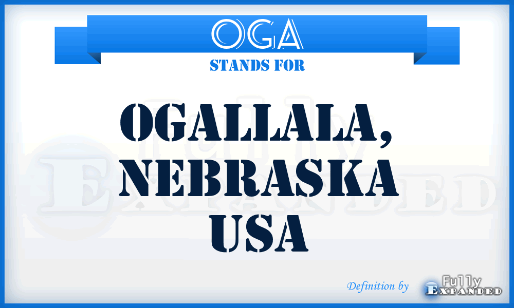 OGA - Ogallala, Nebraska USA