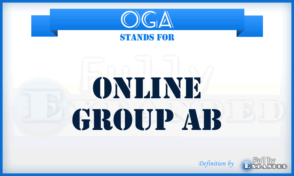 OGA - Online Group Ab