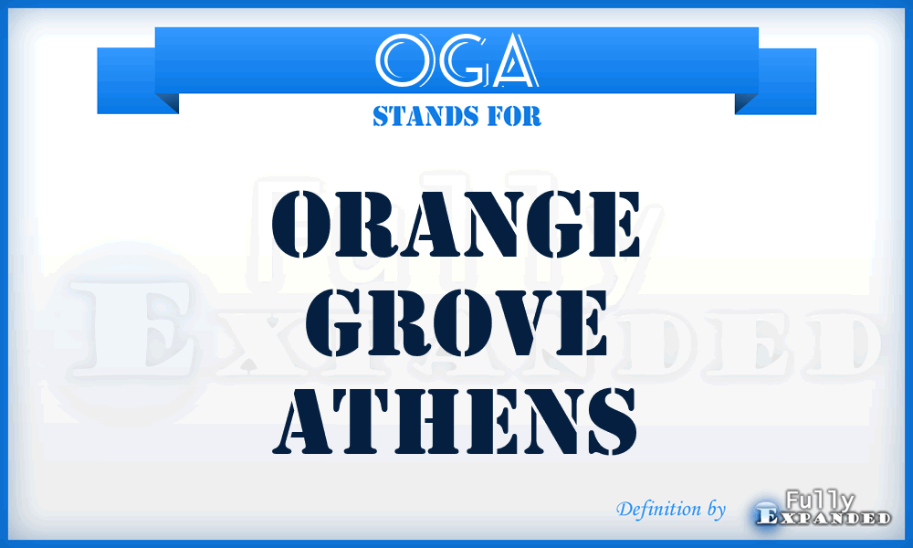 OGA - Orange Grove Athens