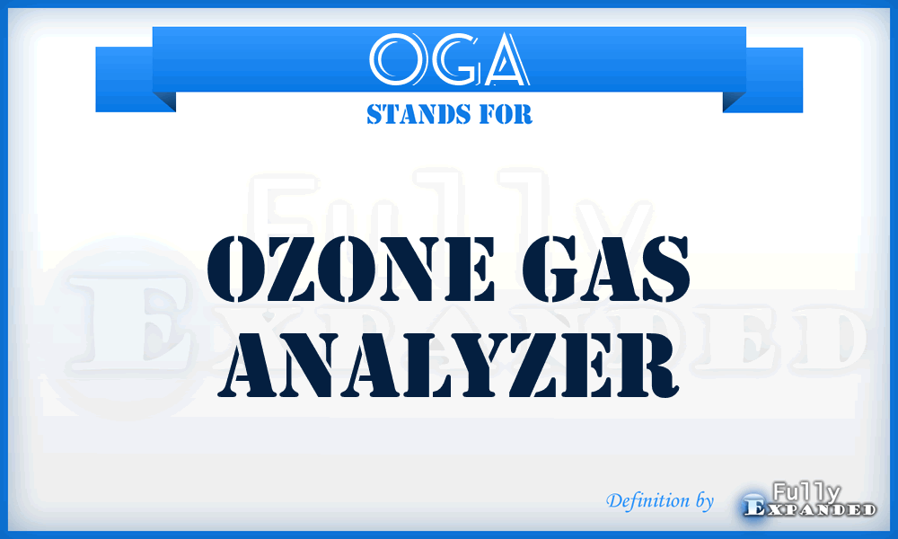 OGA - Ozone Gas Analyzer