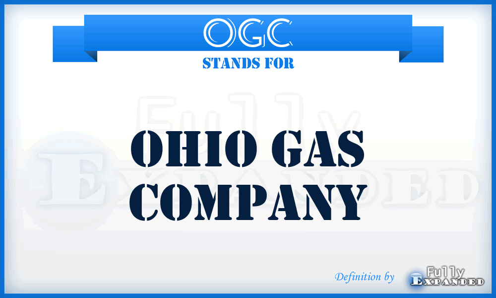 OGC - Ohio Gas Company