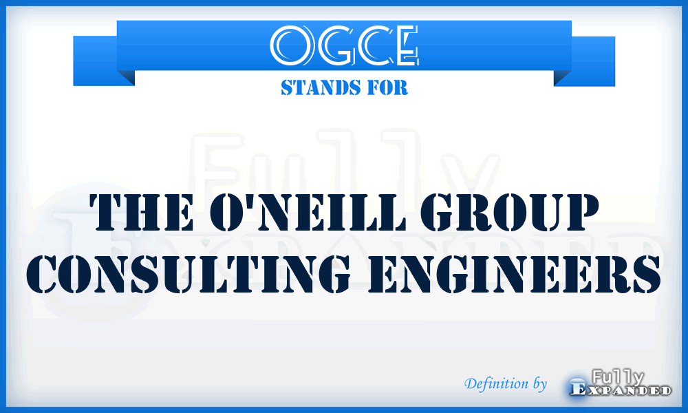 OGCE - The O'neill Group Consulting Engineers