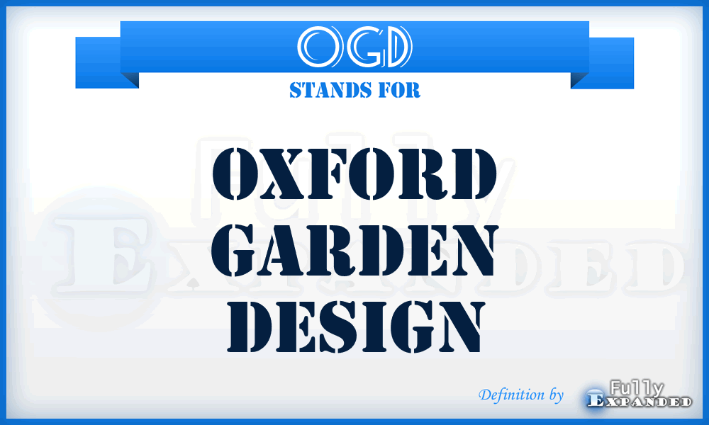 OGD - Oxford Garden Design