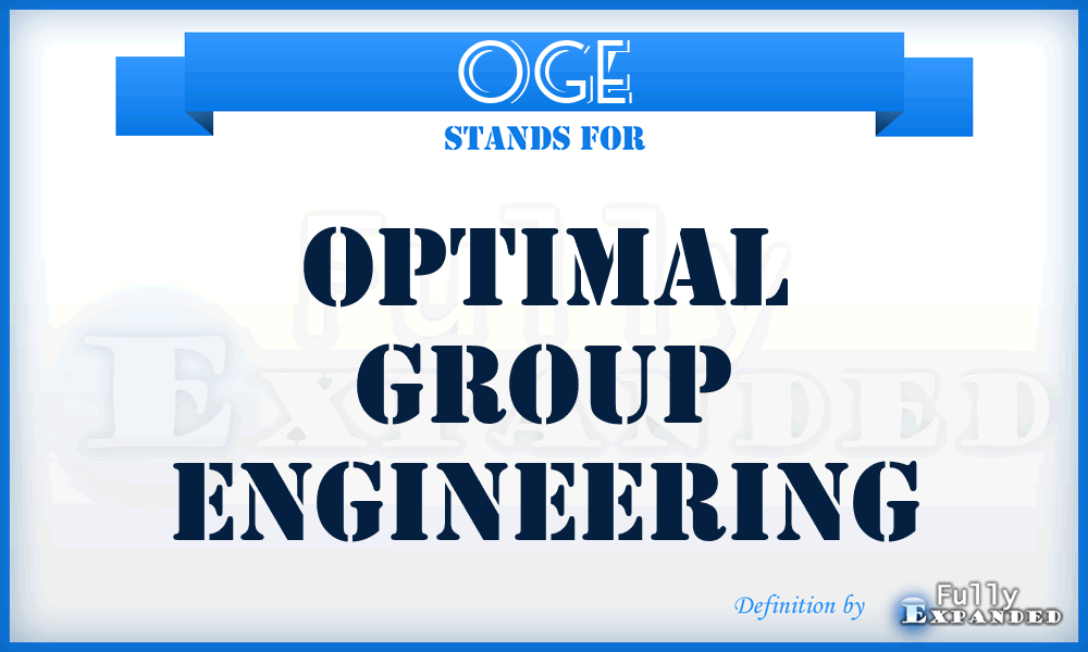 OGE - Optimal Group Engineering