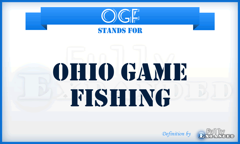 OGF - Ohio Game Fishing