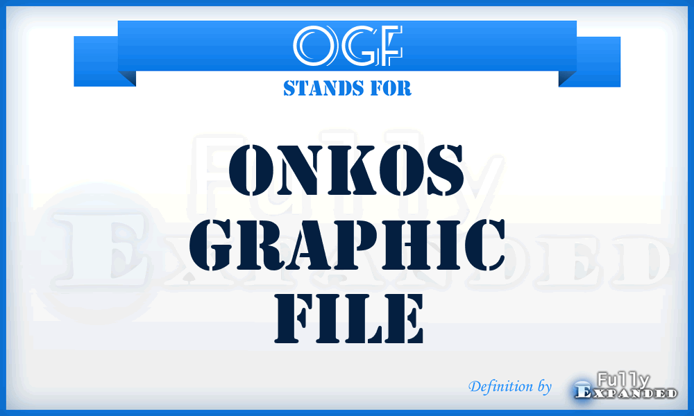 OGF - OnkoS Graphic File