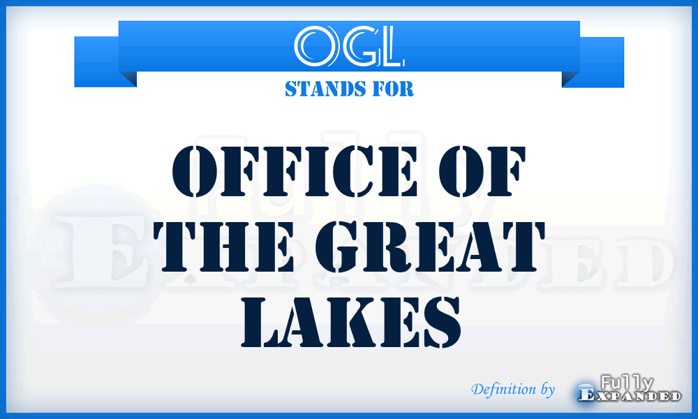 OGL - Office of the Great Lakes