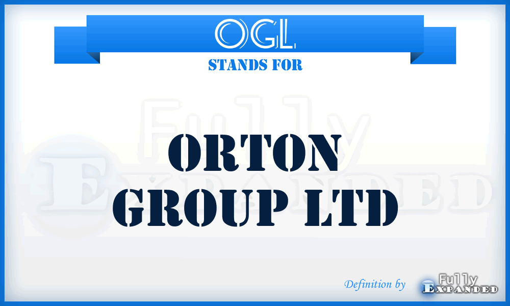 OGL - Orton Group Ltd