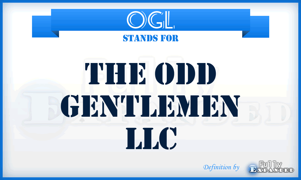 OGL - The Odd Gentlemen LLC