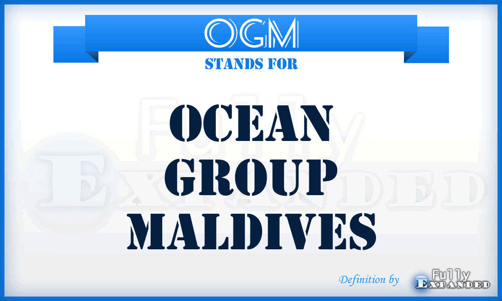 OGM - Ocean Group Maldives