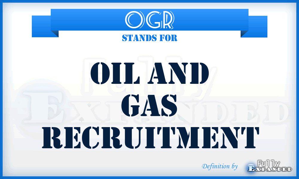 OGR - Oil and Gas Recruitment