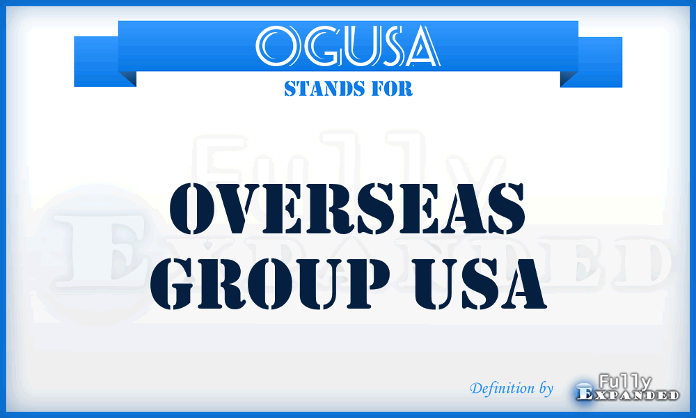 OGUSA - Overseas Group USA