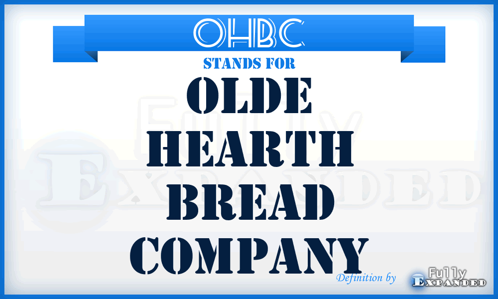 OHBC - Olde Hearth Bread Company