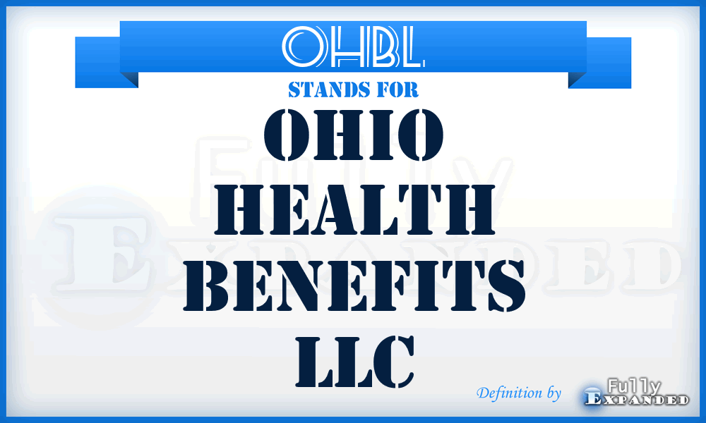 OHBL - Ohio Health Benefits LLC
