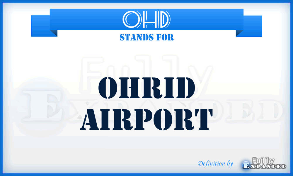 OHD - Ohrid airport