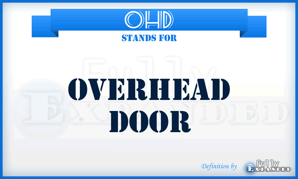 OHD - Overhead Door