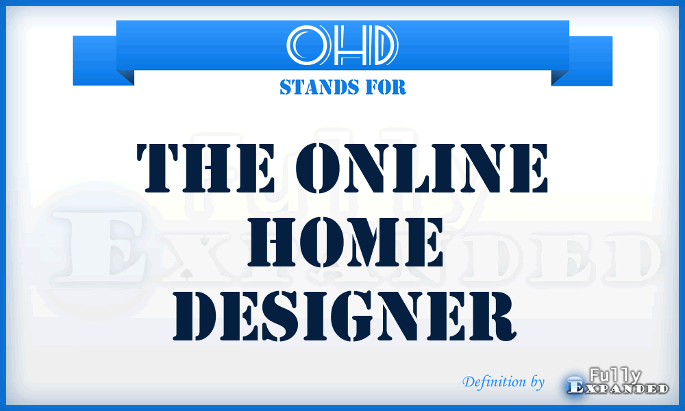 OHD - The Online Home Designer