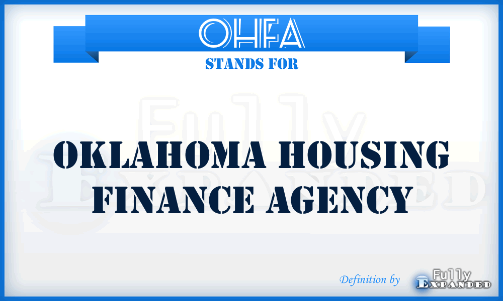 OHFA - Oklahoma Housing Finance Agency