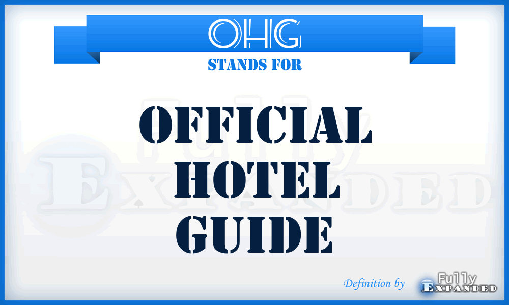 OHG - Official Hotel Guide