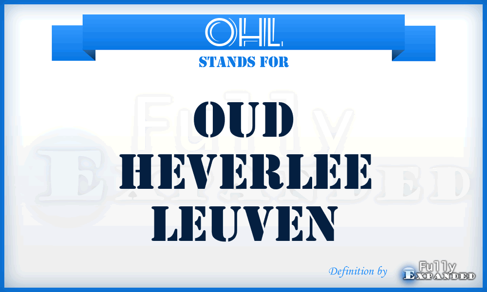 OHL - Oud Heverlee Leuven