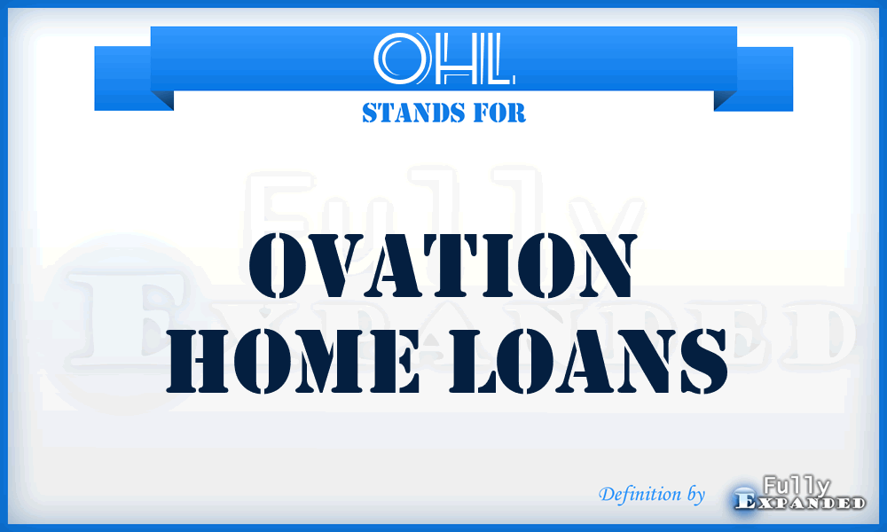 OHL - Ovation Home Loans