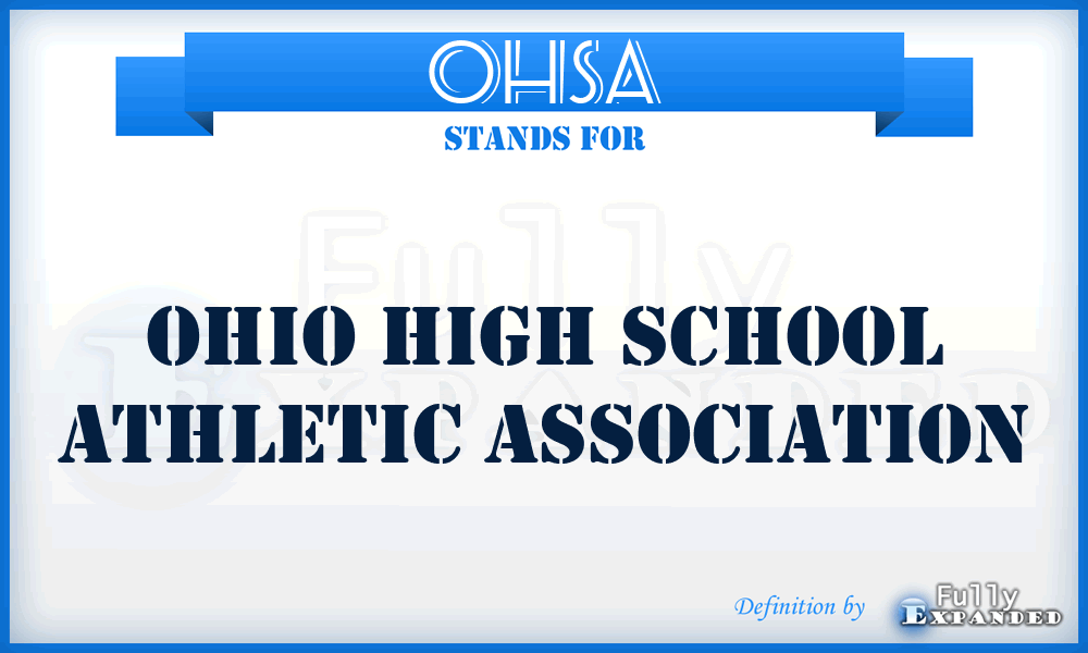 OHSA - Ohio High School Athletic Association