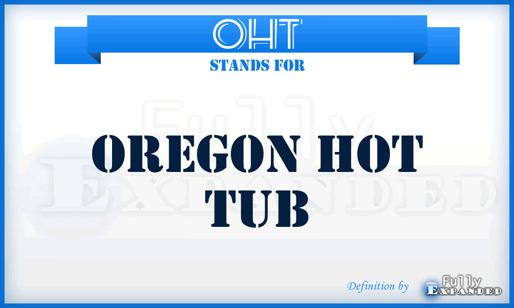 OHT - Oregon Hot Tub
