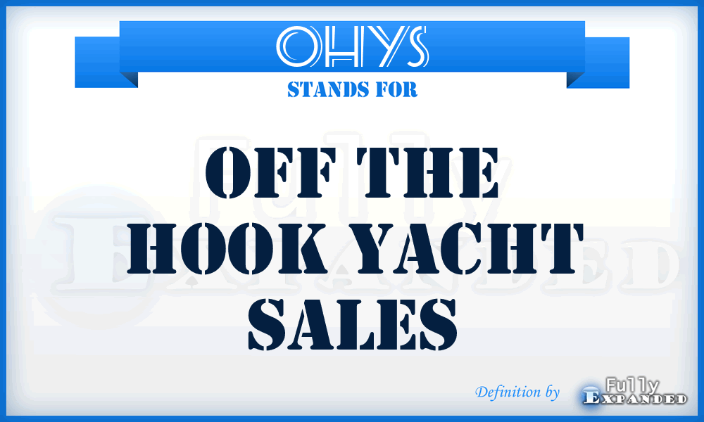 OHYS - Off the Hook Yacht Sales