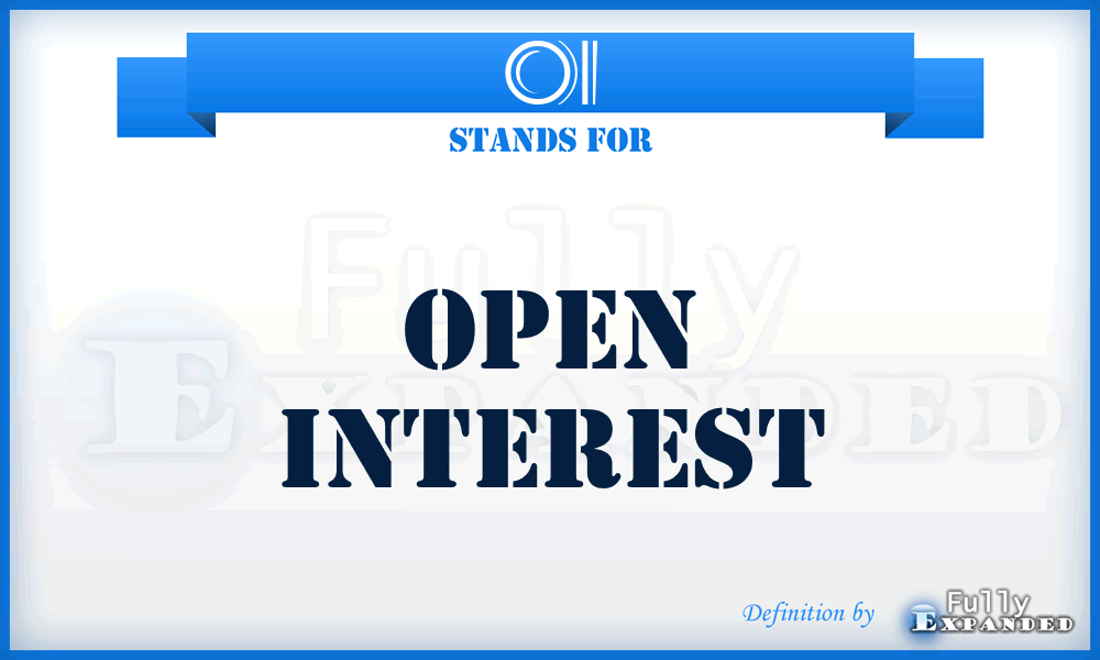 OI - Open Interest