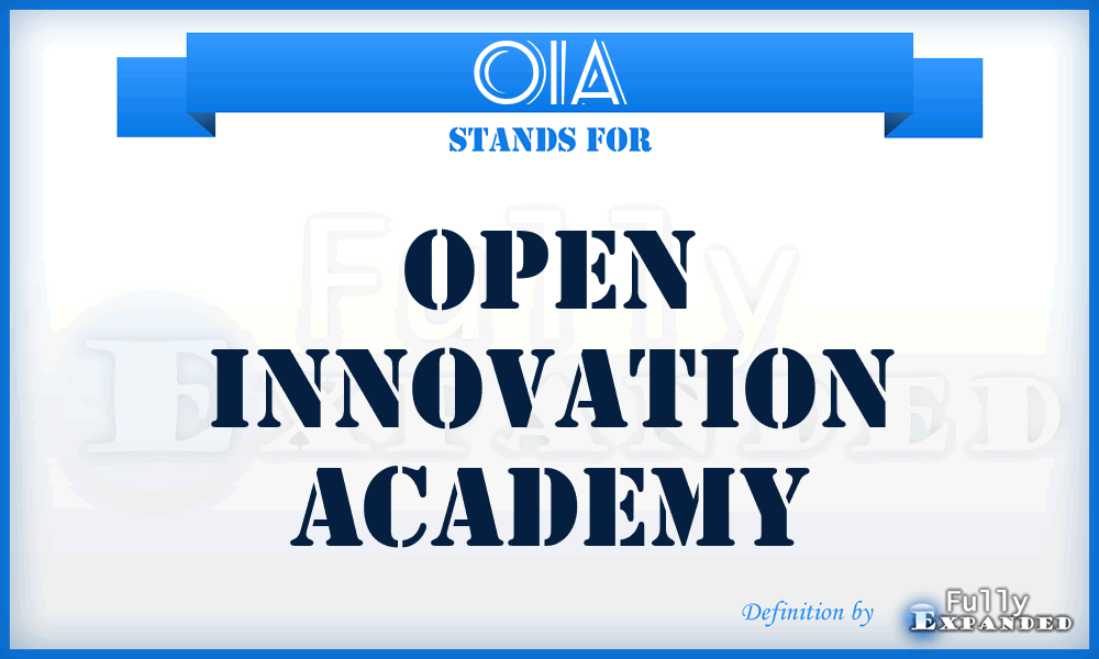 OIA - Open Innovation Academy