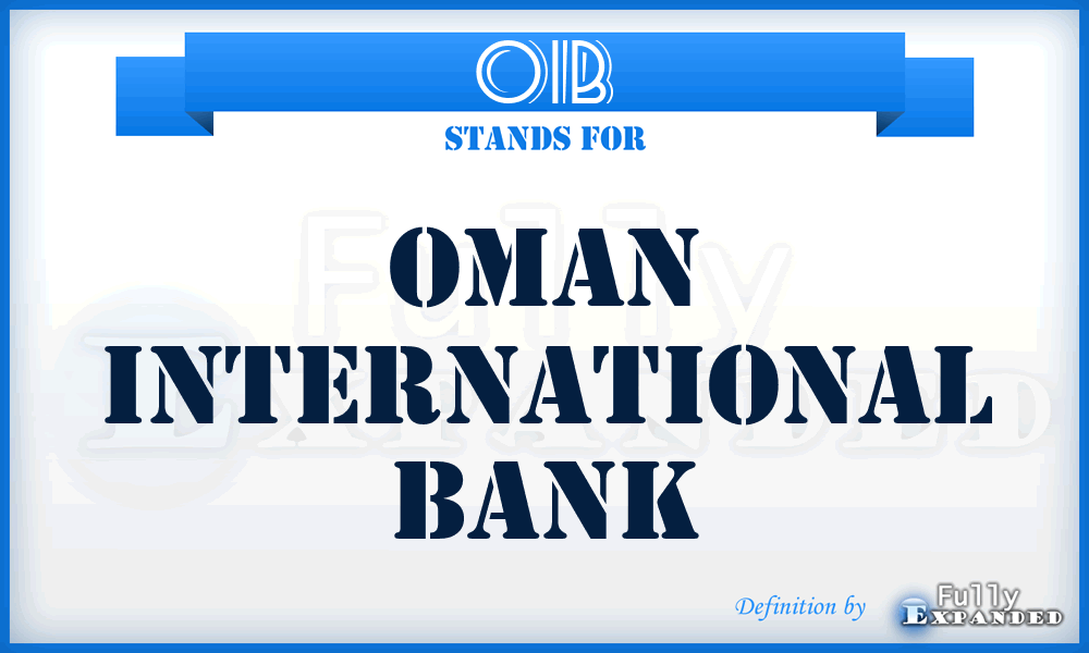 OIB - Oman International Bank